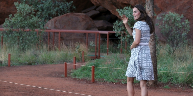 The Duchess of Cambridge's Australian wardrobe malfunction made world headlines. Photo / AP