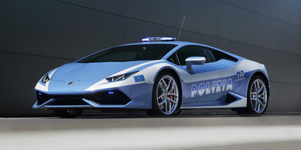 The Lamborghini Huracán LP 610-4 Polizia. Photo / Supplied