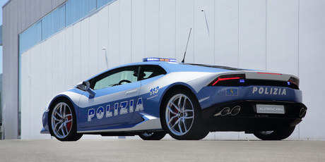 The Lamborghini Huracán LP 610-4 Polizia. Photo / Supplied