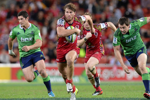 Dom Shipperley of the Reds makes a break. Photo / Getty Images