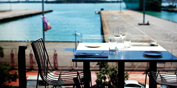 Interior detail of Bistro and Brasserie Ostro in Britomart. Photo / Babiche Martens.
