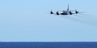A Royal Australian Air Force AP-3C Orion from 92 Wing, in search of the missing Malaysia Airlines flight MH370. Photo / AP