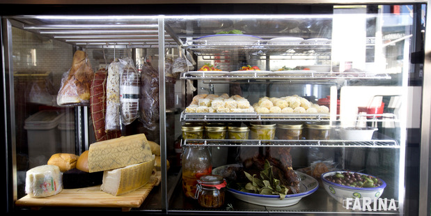Cabinet at Farina Restaurant. Photo / Dean Purcell.