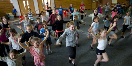 Rehearsal for the National Youth Theatre Company production of The Wizard of Oz. Photo / Richard Robinson