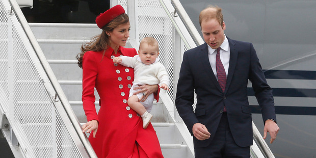 The Duchess of Cambridge has the very rare ability to disembark from a long-haul looking flawless - impossible for those travelling economy. Picture / Mark Mitchell