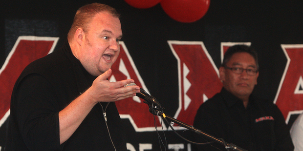 Kim Dotcom and Hone Harawira / Photo Ben Fraser