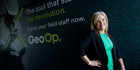 Leanne Graham, chief executive of software company GeoOp. Angel Assn chair Marcel van den Assum says investors shouldn't get too carried away by recent tech IPOs such as GeoOp, SLI Systems and Wynyard Group. Photo / Richard Robinson. 