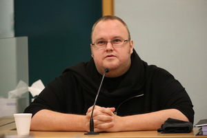 Kim Dotcom gave evidence at John Banks' trial last week. Photo / Greg Bowker
