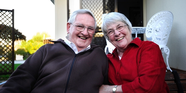 Greerton retirees Jim and Val Carruthers say they are not surprised to hear of the Bay's aged population boom. Photo/George Novak
