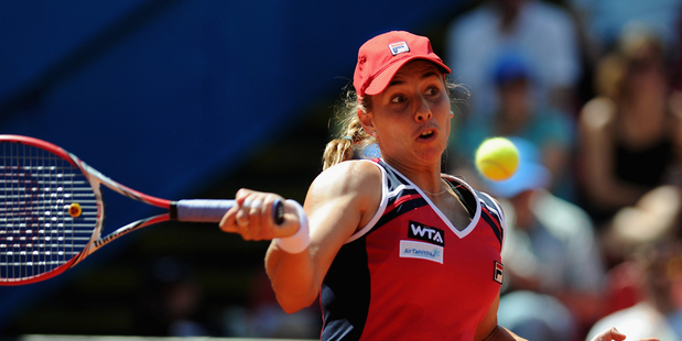Marina Erakovic eased into the second round of the French Open. Photo / Getty Images
