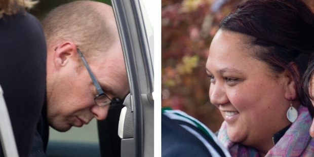 Gareth Clive Boyt and Charlotte Boyt outside Rotorua District Court yesterday. Photo / Stephen Parker