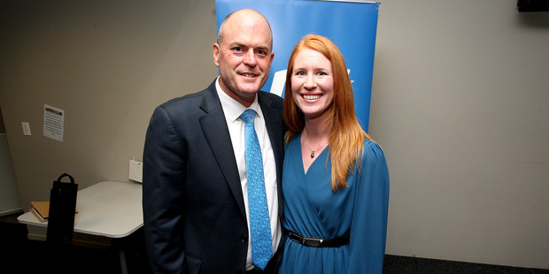 WINNER: Todd Muller with his wife, Michelle, after he was announced as the National Candidate for the Bay of Plenty. Photo/Ruth Keber.