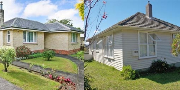 1 Miro Rd, Greenlane, Auckland, left, and 14 Cambridge Tce, Gisborne, right.