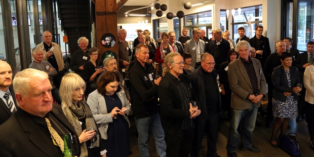 Chamber members take in the message from Finance Minister Mr English. Photo/Stuart Munro