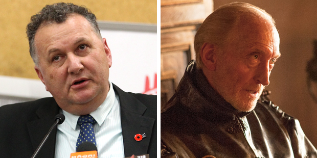 Who said it: Shane Jones or from Tywin Lannister Game Of Thrones? Photo / HBT, AP