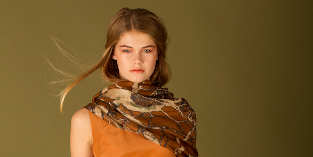 Rollas top, $119.90. Theory pants, $395, from Muse. Moochi scarf, $90. Photo / Chris Gorman