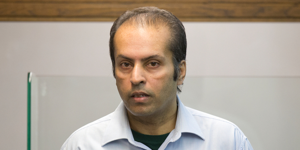 Rajeshwar Singh during his sentencing for the murder of his estranged wife Sarwan Lata. Photo / Mark Mitchell