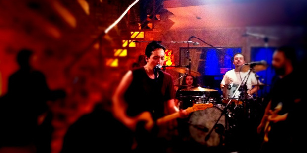Shihad performing at the Barkers Sundae Sessions at York Street.