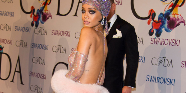 Rihanna makes a racy choice at the CFDA Fashion Awards.
Photo / AP