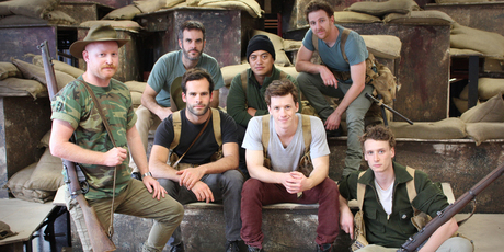 Some of the cast of 'Once on Chunuk Bair'.
