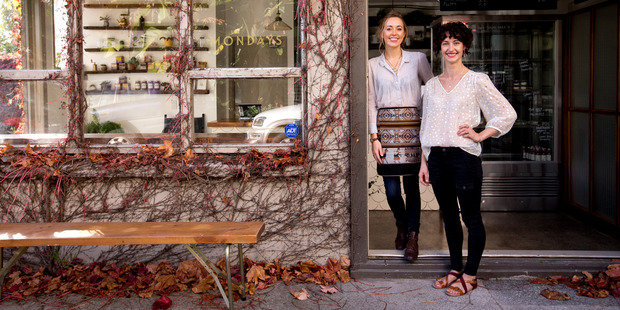 Hannah Horton and Eleanor Ozich from Mondays cafe in Kingsland. Photo / Dean Purcell