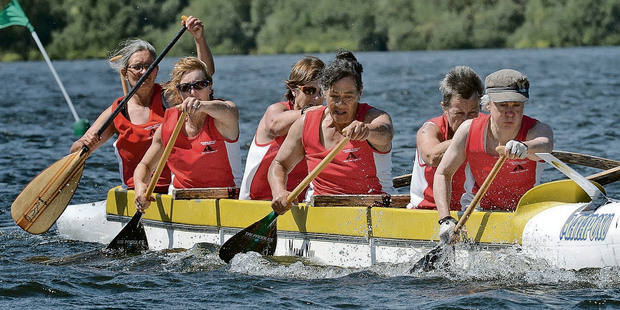 The masters women's team from Heretaunga Ararau O Ngati Kahungunu Waka Ama Roopu are looking to raise funds to get to Rio for waka ama world champs. Photo/Supplied