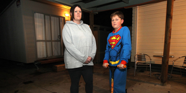 Fleur Mitchell and her son Oliver Mitchell