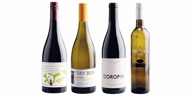 Pyramid Valley Growers Collection Howell Family Vineyard; Tony Bish Fat n Sassy Hawkes Bay Chardonnay; Corofin Settlement Vineyard East Slope Marlborough Pinot Noir; Pares Balta Calcari Penedes.