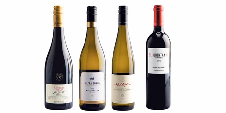 Church Road McDonald Series Hawkes Bay Syrah; Alpha Domus The Wingwalker Hawkes Bay; Millton Riverpoint Vineyard Gisborne Gewurztraminer; Cillar de Silos El Quintanal Ribera Del Duero Tempranillo.