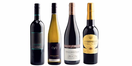Elephant Hill Le Phant Rouge Hawkes Bay; Camshorn Waipara Pinot Gris; Ferraton Pere & Fils Plan de Dieu Cotes du Rhone Villages, France; Gonzalez Byass Apostoles Palo Cortado Rare Old Solera Sherry.