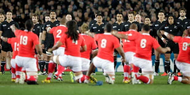 The All Blacks have not taken on an Island nation since playing Tonga in the opening match of the 2011 World Cup. Photo / Dean Purcell