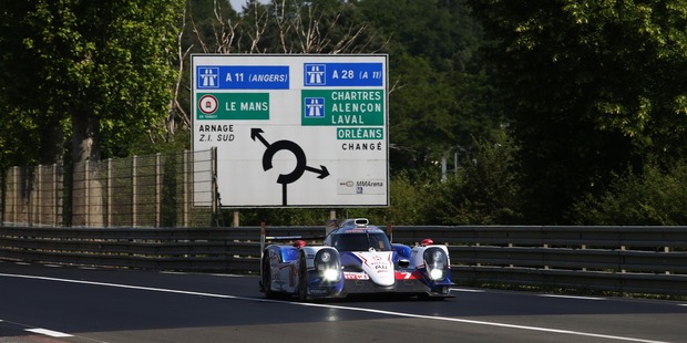 The Toyota TS040 at Circuit de la Sarthe, Le Mans, France. Photo / Supplied
