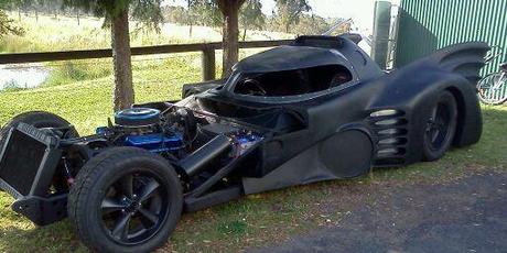 The Batmobile during the build process. Photos / Supplied