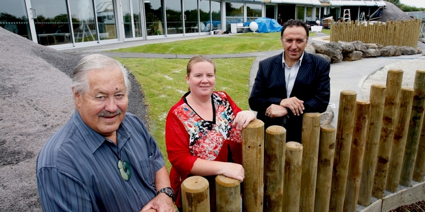 Rob Cooper, Tanya Milne and Pita Tipene at the opening in 2012 of Ngati Hine Health Trust's Te Mirumiru childcare centre. Photo/John Stone