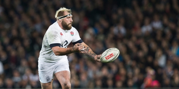 England loosehead Joe Marler used the word myth inappropriately. Photo / Greg Bowker