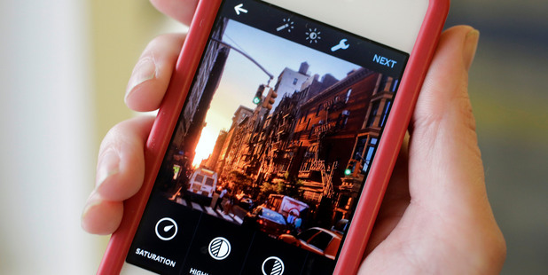 The Instagram app, featuring new editing tools. Photo / AP