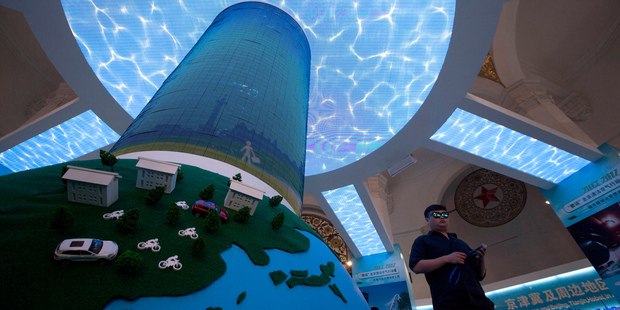 A Chinese environmental group launched a smartphone app that tracks and shames polluting factories. Photo / AP