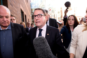John Banks at the Auckland High Court. Photo / Dean Purcell