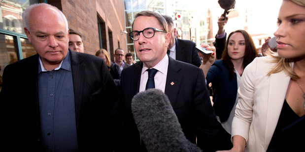 John Banks at the Auckland High Court. Photo / Dean Purcell