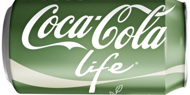 The new stevia sweetened Coca-Cola Life will be released in the UK.
Photo / Coca-Cola