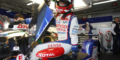Kazuki Nakajima of Japan exits the Toyota Racing TS040. Photo / Supplied