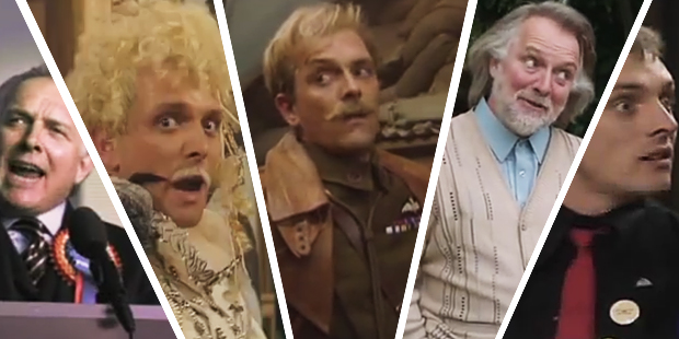 Rik Mayall played many characters over the years.