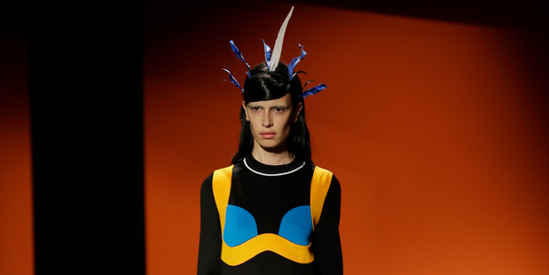 The spring/summer 2014 collection from Prada was inspired by the "multiplicity of guises that women assume in the course of a day, a lifetime". Picture / AP Images