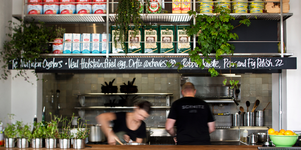 Viva Eating Out: Interior detail of the new extension to the dining room and kitchen at The Engine Room restaurant in Birkenhead. 06 June 2014 New Zealand Herald photograph by Babiche Martens.