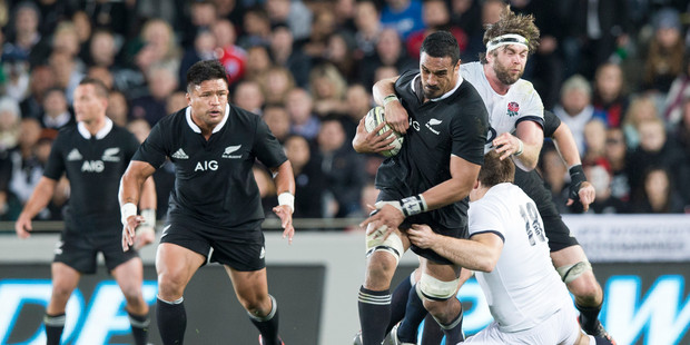The opening of the Steinlager Test series at Eden Park between the All Blacks and England. Photo / Greg Bowker
