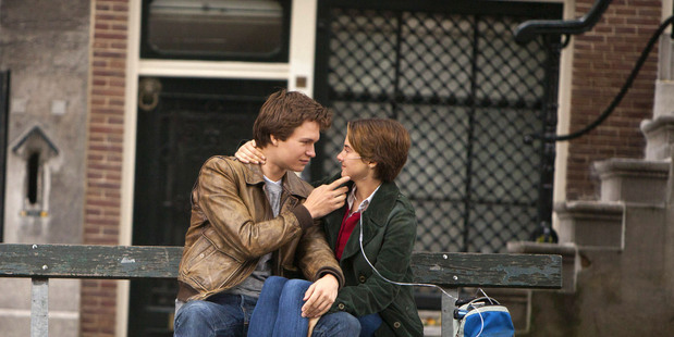 Ansel Elgort and Shailene Woodley in The Fault In Our Stars.