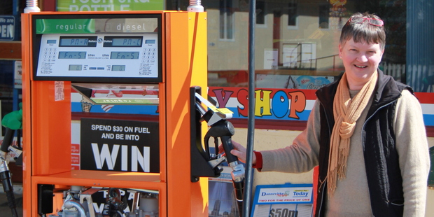 Ella Domper is waiting for a man to come back and pay for his petrol, it has been two months.