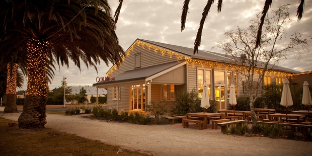 The Catalina Cafe building is in fast-growing Hobsonville Point.