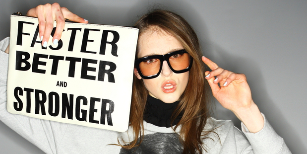 Karen Walker's SS14 collection was inspired by the suffragettes. Picture / Supplied