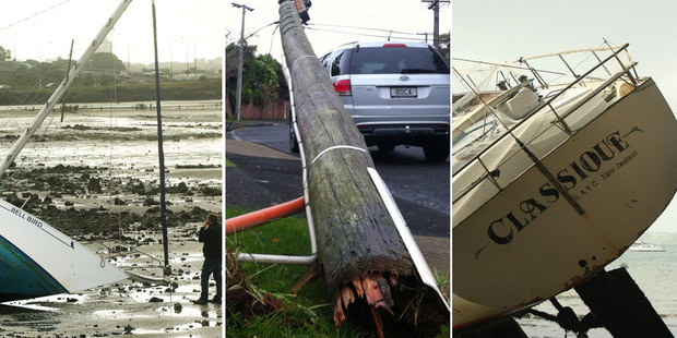 The 'City of Sails' became the 'City of debris trails' today.